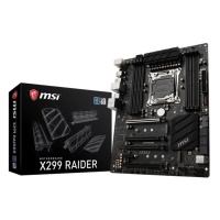MSI 2066p X299 DDR4 X299 Raider GLan Raid 8x Sata3 2x M2 Sata,1x U2 4x (PCIe 3.0) ATX - 1